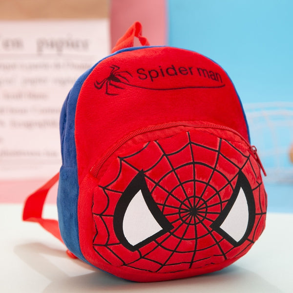 Disney Plush Bag Backpack Mickey Minnie Stitch Winnie Pooh Pikachu Spider Man Iron Man Captain America Kids Christmas Gift