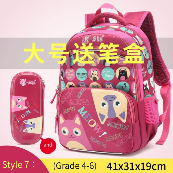 2022 New Backpacks School bags for girls Students Polyester Children Kids Cartoon Cute Waterproof Grades 1-3-6 Backpack