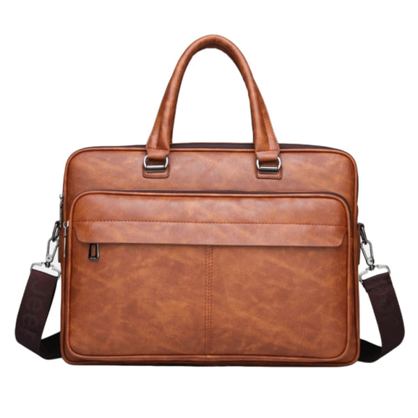 2021 Brand Business Men's Briefcase High Quality Totes Leather Men Laptop Handbags Messenger Bags For Male Handbag Office Bags